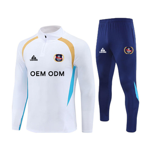 Entrenamiento de fútbol de alta calidad, ropa deportiva de manga larga para hombres, uniformes de fútbol, logotipo de Club personalizado, chándales de fútbol, chándal de fútbol - Product Image 1