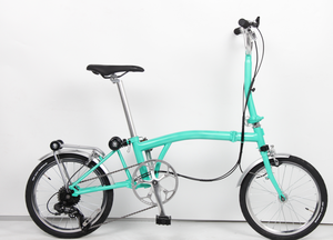 Bicicletta da Strada Pieghevole <span class=keywords><strong>MINT</strong></span> 16 Pollici, 7/9 Velocità, Freno a C, Leggera, Telaio in Acciaio Chromoly, Manubrio S/M, Ruote in Alluminio, Capacità di Carico 150kg - Product Image 2