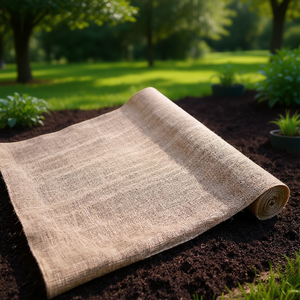 Toile de jute 40 pouces x 3 pieds, géotextile tissé pour paillage et protection du sol, usage horticole - Product Image 2