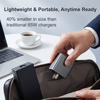 Chargeur GaN 65 W, chargeur mural USB C PD, adaptateur de chargeur avec protection de sécurité pour appareils mobiles, vente en gros, OEM pris en charge