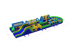 Parcours d'obstacles gonflable géant amusant et excitant pour enfants et adultes, avec bâche en PVC, qualité supérieure, bon <span class=keywords><strong>prix</strong></span> - Product Image 2