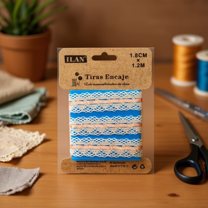 Cinghie in pizzo ILAN 1,8 cm x 1,2 m color carne per forniture artigianali - Product Image 2