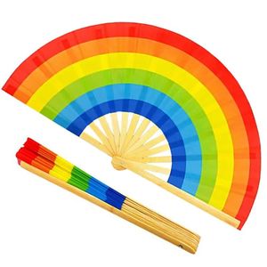 Custom Printed Logo Personalized Traditional Folding Hand Fan with Rib for Wedding and Promotional Use - Product Image 3
