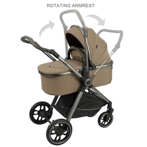 Poussette bébé Kidilo A8+C en alliage d'aluminium - Landau bidirectionnel - Poussette pliable trois-en-un - Capacité de charge de 15 kg - Product Image 6