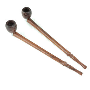 Pipa Grande Hecha a Mano, Diseño Art Deco Ecológico, Madera Marrón de Alta Calidad para Coleccionistas y Uso Diario - Product Image 2