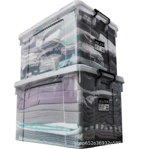 Clothing Organizer Plastic Storage Box 200L Rectangular With Lid For <b>Clothes</b> And Underwear Storage - Product Image 5