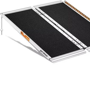 Gardhom, rampa plegable <span class=keywords><strong>de</strong></span> aluminio antideslizante portátil <span class=keywords><strong>de</strong></span> 3 pies <span class=keywords><strong>para</strong></span> <span class=keywords><strong>silla</strong></span> <span class=keywords><strong>de</strong></span> <span class=keywords><strong>ruedas</strong></span> <span class=keywords><strong>para</strong></span> el umbral <span class=keywords><strong>de</strong></span> entrada del hogar, puertas, escaleras, rampa <span class=keywords><strong>para</strong></span> discapacitados - Product Image 2