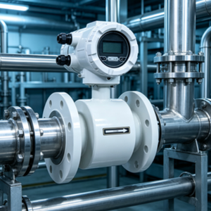 Débitmètre magnétique 4-20mA RS485 Modbus pour eaux usées, acides, alcalines, capteur de mesure de débit d'eau - Product Image 3