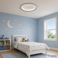 Plafonnier LED rond moderne à montage encastré pour salon, chambre, salle à manger, hôtel, décoration