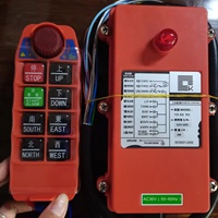 Télécommande industrielle DEKE F21-E1B avec 2 émetteurs et 1 récepteur, code roulant/fixe/apprentissage, portée jusqu'à 300 m