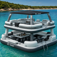 Divano Gonfiabile Doppio Strato in PVC Dspr WF per Piscina, Galleggiante Multiuso per Più Persone, Stile Isola, per Divertimento all'Aperto - Vendita all'Ingrosso