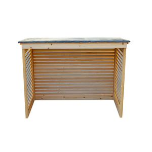 <span class=keywords><strong>Copertura</strong></span> per Condizionatore d'Aria, Schermo Privacy Decorativo in Legno, Recinzione per Sistemi di Climatizzazione Esterni - Product Image 3