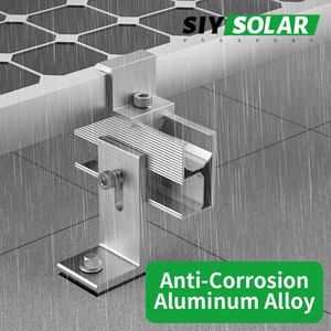 Kit de raccordement professionnel OEM ODM pour panneaux solaires avec connecteurs de mise à la terre, haute résistance à la charge éolienne, pour cadres portrait et paysage - Product Image 4