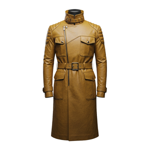 Chaqueta de Hombre de Moda Personalizada de Invierno, de Algodón/Fibra de Bambú, Informal, de Mezclilla, Tejida, con Cuello Redondo, al por Mayor, ODM, OEM - Product Image 2