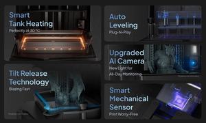 Impresora 3D de resina ultra Satum 4 de alta velocidad Impresora 3D de resina ultra Mars 5 9K - Product Image 3