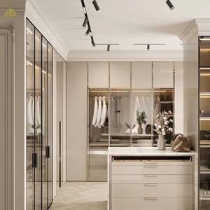 Estilo chino <span class=keywords><strong>Boom</strong></span> Closet Dormitorio Armario Diseño Armario Walk in Closet para la venta - Product Image 2