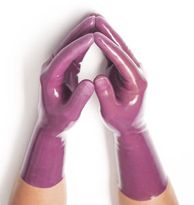 カスタムカット フェティッシュ ラテックス グローブ ロング＆ショート ファッション手袋 加工サービス付き ゴム製品 - Product Image 5