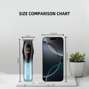 Tondeuses à <span class=keywords><strong>cheveux</strong></span> électriques DALING DL-1918 <span class=keywords><strong>Ciseaux</strong></span> à tête d'huile dégradée à charge USB avec tondeuse électrique à affichage numérique - Product Image 2