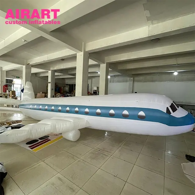 Fourniture publicitaire ballon géant gonflable modèle d'avion pour la promotion d'événements