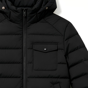 Veste courte à capuche pour <span class=keywords><strong>homme</strong></span>, vente chaude, coupe ajustée, manteau d'hiver chaud - Product Image 5