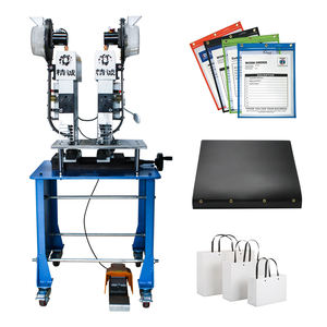 Machine à œillets à double tête à commande au <span class=keywords><strong>pied</strong></span> pour sacs d'emballage - Product Image 3
