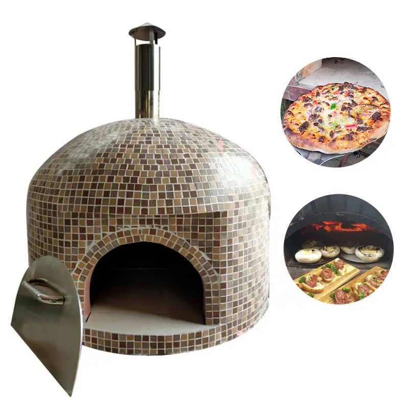 Four à pizza cuit porte extérieure bois diamètre intérieur 38 pouces boîte en bois personnalisé Lite aluminium CE simple Hornos plus récent four encastré