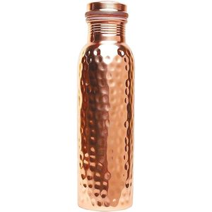 Handcrafted Hammered Copper <b>Drinkware</b> Water Bottle <b>Accessories</b> Plastic <b>Drinkware</b> Product Category - Product Image 1