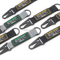 Porte-clés robuste en PVC 2D personnalisé avec logo HK Clips pour vélo, voiture, moto