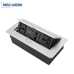 Caja De Distribución Multimedia ELEKTRO-PLAST – Placa De Montaje Con Toma De Corriente – Para Techo O Pared