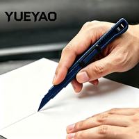 Lama di ricambio all'ingrosso da 9 mm con impugnatura in gomma blu, lama multiuso in acciaio SK5, per artigianato, fai da te, coltello da hobby, ricambio OEM di fabbrica