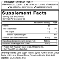Gummies de Maca noire pour adultes OEM |   Soutien Vitalité Saveur Baies de la Passion 60 Comprimés