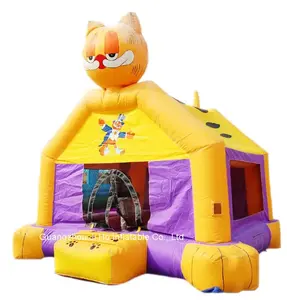 Dijual Kastil lompat rumah Bouncer tiup kucing kuning cantik komersial