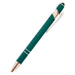 Promotional Custom 2 in 1 Capacitive Multi Function Metal Ball <b>Pen</b> Aluminum Screen Logo Engraved Stylus <b>Pen</b> Rose Gold <b>Pen</b> - Product Image 5