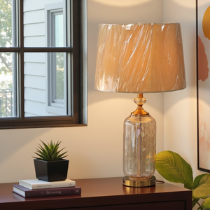 Tendance luxe verre cristal LED lampe de table simple luminaire de salon contemporain - Product Image 1