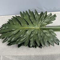 Daun Kura-kura Simulasi Hujan Musim Semi, Daun Cattail Hijau, Daun Bunga Matahari Besar 30-100cm, Cokelat, Perlengkapan Fotografi untuk Dekorasi Pernikahan dan Rumah