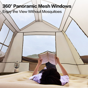 Mobi Garden 5.9 Blackout Edition One-Room Outdoor a montaggio rapido tenda da campeggio con baldacchino per <span class=keywords><strong>casa</strong></span> di montagna per le vacanze - Product Image 6