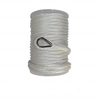 Fabricant de cordes RIOOP – Ligne d'amarrage torsadée à 3 brins en nylon/polyester la plus vendue avec œillet en nylon pour l'amarrage
