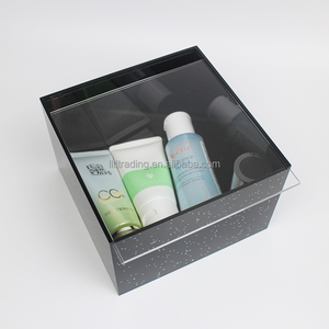 Caja brillante acrílica personalizada, grande, pequeña, cuadrada, rectangular, redonda, caja acrílica con tapa deslizante transparente, caja de almacenamiento acrílica de sombra única - Product Image 5