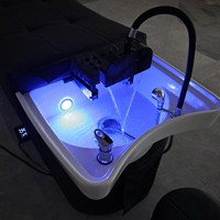 Fauteuil de lavage de cheveux moderne et personnalisé 2026 pour salon de beauté, spa, salon de manucure, hôtel, hôpital, massage thaïlandais, thérapie aquatique, en fibre de verre