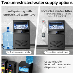 Macchina per Cubetti di Ghiaccio Commerciale <span class=keywords><strong>BLG</strong></span> di Alta Qualità, Capacità di Produzione 30-40kg/giorno, Cristallina, Regolabile per Hotel e Uso Domestico - Product Image 3