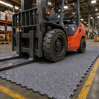 Langlebige Ineinandergreifende Gummi-Bodenplatten, Industrielle Schwerlast-Gummimatten für Werkstatt Garage Fabrik Lager