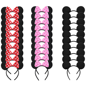 All'ingrosso classico Minnie topolino fasce per capelli con fiocco a pois per bambini e feste per ragazze e donne - Product Image 1