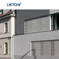 Panneau en aluminium découpé au laser pour façade moderne, motifs géométriques, architecture
