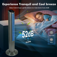 Ventilador de Torre Digital de Plástico de Alta Calidad de 40 Pulgadas con Control Remoto y Diseño sin Aspas para Uso en Autocaravanas y Hogares