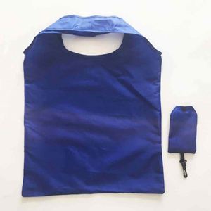 Customizable Logo Printing Foldable Nylon Tote Bag with <b>Small</b> Pouch Eco-Friendly Economical Promotional Gift Supermarket Use - Product Image 1