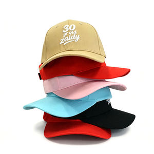 Gorras de Béisbol Estructuradas de Seis Paneles, de Sarga de Algodón, con Rayas, Deportivas, con Letras Bordadas, Multicolores, Personalizables, para Uso Diario Informal - Product Image 2
