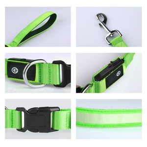 Großhandel High-End Designer Custom ized Print Aufladen Leuchtende LED-Beleuchtung Hund Haustier Halsband <span class=keywords><strong>Made</strong></span> <span class=keywords><strong>in</strong></span> <span class=keywords><strong>China</strong></span> Nylon Material - Product Image 3