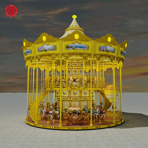 Centre de divertissement familial, <span class=keywords><strong>parc</strong></span> à thème, manèges, carrousel classique à deux étages de luxe à vendre - Product Image 5