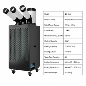 Climatiseur mobile 15 300 BTU pour garage et extérieur - Classe A en termes d'efficacité énergétique, construction métallique, refroidissement puissant 4 KW - Product Image 6