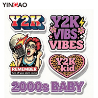 Autocollants esthétiques Y2K des années 2000, autocollants découpés sur mesure, vinyle imperméable, décalcomanies rétro pop art pour coque de téléphone, ordinateur portable, carnet